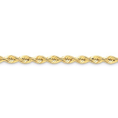 6mm Handmade Regular Rope Chain 9 Inch 14k Gold 040S-9, MPN: 040S-9, 886774395944