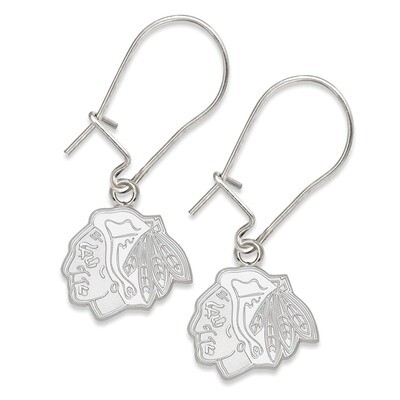 Chic Blackhawks Head Logo 3/8 Dangle Erd Sterling Silver BLA004ERD-SS, MPN: BLA004ERD-SS, 634401259…