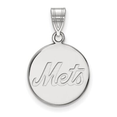 New York Mets Medium Disc Pendant Sterling Silver SS019MET, MPN: SS019MET, 886774628677