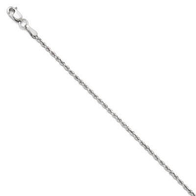 Leslie&#39;s 1.75mm Diamond Cut Rope Chain 20 Inch - 10k White Gold HB-8122-20, MPN: 8122-20, 886774546…