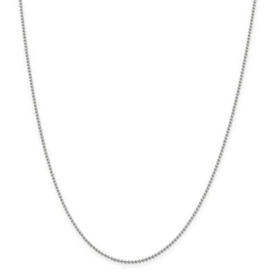 1.5mm Beaded Chain with 2 Inch Extender 18 Inch Sterling Silver QK81E-18, MPN: QK81E-18,