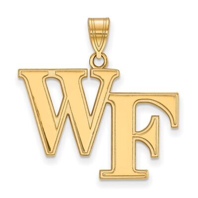 Wake Forest University Large Pendant Gold-plated Silver GP004WFU, MPN: GP004WFU, 886774899855