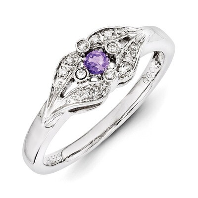 1 Birthstone Family Jewelry Diamond Semi-Set Ring 14k White Gold XMRW38/1, MPN: XMRW38/1, 883957382…