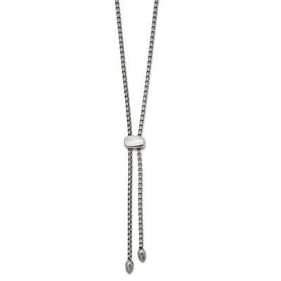 Fancy Adjustable up to 20.5 Inch Necklace Stainless Steel Polished SRN2563 by Chisel, MPN: SRN2563,…