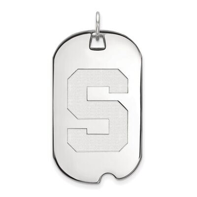 Michigan State University Large Dog Tag Sterling Silver SS028MIS, MPN: SS028MIS, 886774690506