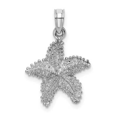 Starfish with Beaded Texture Charm 14k White Gold K8071W, MPN: K8071W, 637218126224