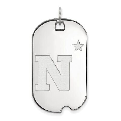 Navy Large Dog Tag 14k White Gold 4W008USN, MPN: 4W008USN, 886774836027