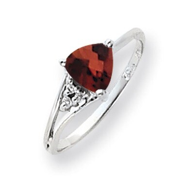 6mm Garnet Diamond Ring 14k white Gold Y4745GA/A, MPN: Y4745GA/A, 883957604985