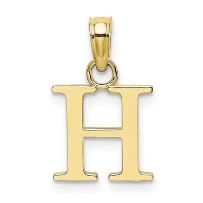 H Block Initial Charm 10k Gold Polished 10K6423H, MPN: 10K6423H,