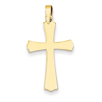 Cross Charm 14k Gold Polished XR583, MPN: XR583, 658226124583