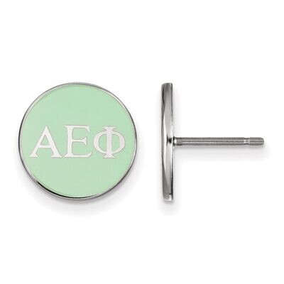 Alpha Epsilon Phi Enameled Post Earrings Sterling Silver SS031AEP, MPN: SS031AEP, 886774606019