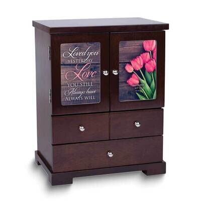 Walnut Love You Still Photo Jewelry Armoire GM24755, MPN: GM24755, 603799796446