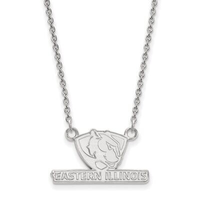 Eastern Illinois University Small Pendant with Necklace Sterling Silver SS007EIU-18, MPN: SS007EIU-…