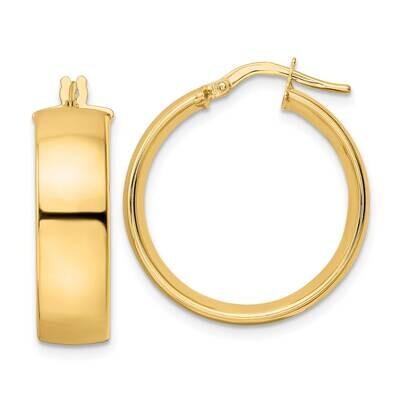 Hoop Earrings 14k Gold Polished TF1990, MPN: TF1990, 883957985145