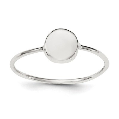 Circle Ring Sterling Silver Polished QR6117, MPN: QR6117, 191101783012