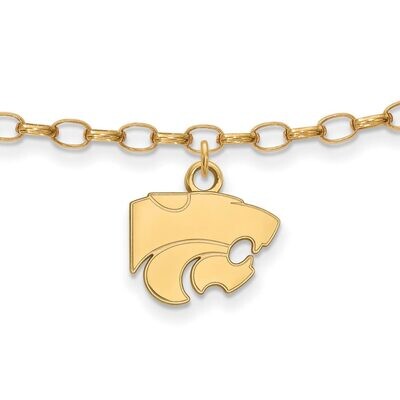 Kansas State University Anklet Gold-plated Silver GP030KSU, MPN: GP030KSU, 886774933504