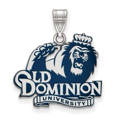 Old Dominion University Large Enamel Pendant Sterling Silver SS026ODU, MPN: SS026ODU, 886774694856