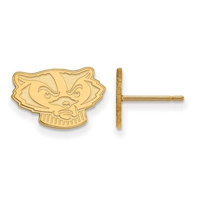 University of Wisconsin x-Small Post Earring Gold-plated Silver GP064UWI, MPN: GP064UWI, 8867749521…