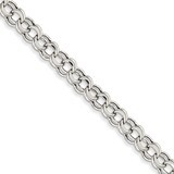 Lite 5.5mm Double Link Charm Bracelet 8.25 Inch 14k White Gold WSD2-8.25, MPN: WSD2-8.25, 886774121…