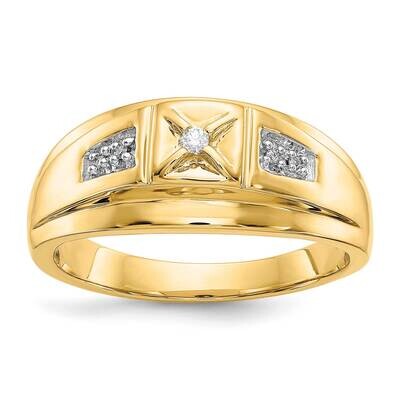 Diamond Mens Ring 14k Gold &amp; Rhodium RM5785-006-YA, MPN: RM5785-006-YA, 883957386614