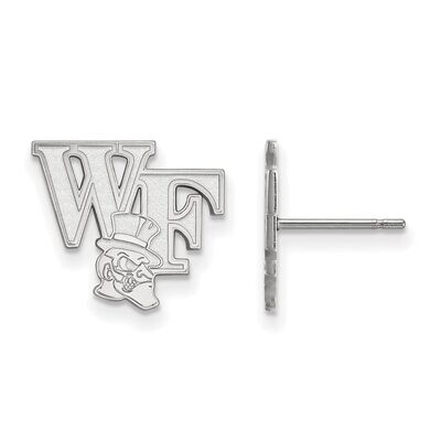 Wake Forest University Small Post Earrings 10k White Gold 1W073WFU, MPN: 1W073WFU, 886774793207