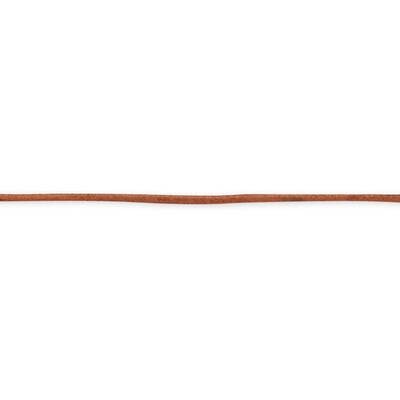 20 Inch 2mm Natural Leather Cord Necklace Sterling Silver QG1308-20, MPN: QG1308-20, 886774081779
