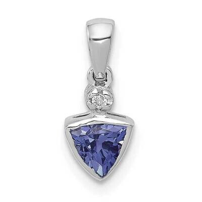.28 Tanzanite and Diamond Pendant 14k White Gold PM5230-TZ-001-WA, MPN: PM5230-TZ-001-WA, 883957516…