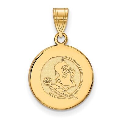 Florida State University Medium Disc Pendant Gold-plated Silver GP084FSU, MPN: GP084FSU, 8867749560…