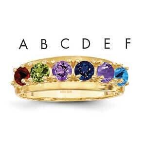 Synthetic Family Jewelry Ring 14k Gold XMR7/6SY, MPN: XMR7_6--6, 883957161976