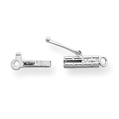 Replacement Tongue for Rectangle Barrel Clasp 14k White Gold WG1822X, MPN: WG1822X,