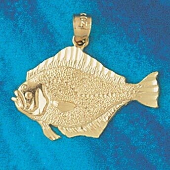 Dazzlers Jewelry Salmon Fish Pendant Necklace Charm Bracelet in Yellow, White or Rose Gold 589, MPN…