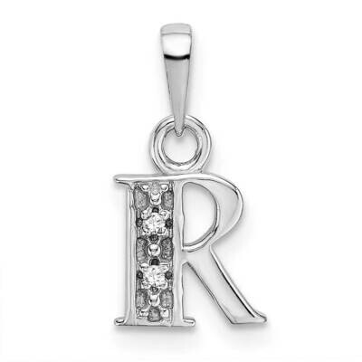 Initial R Charm 10k White Gold 10YC251R, MPN: 10YC251R,