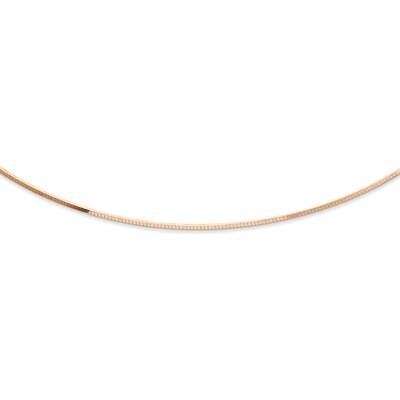 Sterling Silver square snake style omega neck-p J293513171000