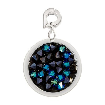 Nikki Lissoni Blue Swarovski Rock Crystal Charm Silver-Plated 20mm D1091SM, MPN: D1091SM, 871881923…
