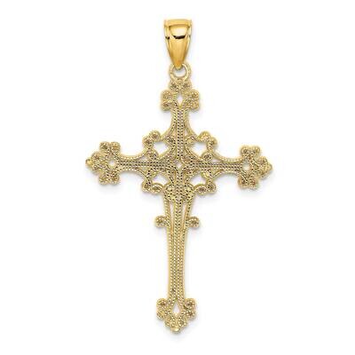 Beaded Fancy Cross Charm 14k Gold K8389, MPN: K8389, 637218016785