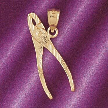 Dazzlers Jewelry Pliers Pendant Necklace Charm Bracelet in Yellow, White or Rose Gold 6649, MPN: DZ…