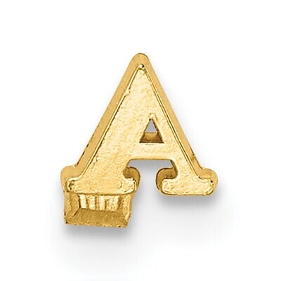 Casted Letter A 14k Yellow Gold YG2219A, MPN: YG2219A,