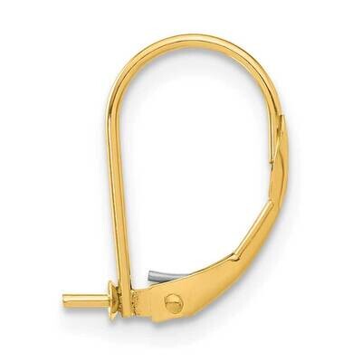 2.25mm Leverback Pearl Earring Mounting 14k Gold YG424, MPN: YG424,