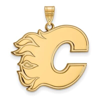 Calgary Flames x-Large Pendant Gold-plated Silver GP021FLA, MPN: GP021FLA, 886774743820