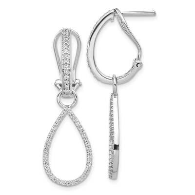 Earrings 14k White Gold Diamond EM4204-050-WA, MPN: EM4204-050-WA, 883957380049