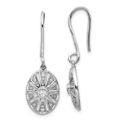 Vintage Earrings 14k White Gold Diamond EM3948-020-WA, MPN: EM3948-020-WA, 883957258850