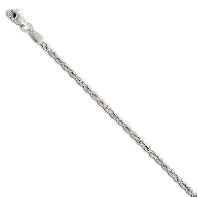 Leslie&#39;s 2mm Diamond Cut Rope Chain 22 Inch - 14k White Gold HB-618-22, MPN: 618-22, 886774545110