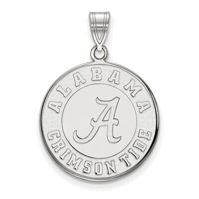 University of Alabama Large Disc Pendant 14k White Gold 4W087UAL, MPN: 4W087UAL, 886774855202