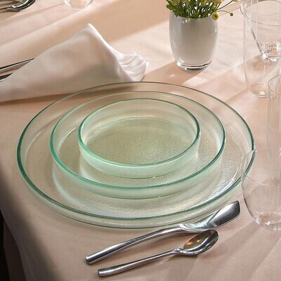 Annieglass MOD Mist 9.25 Inch Medium Round Plate Mist MD102M, MPN: MD102M, UPC: