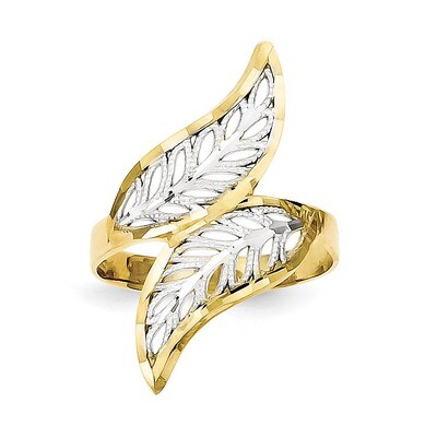Diamond-Cut Filigree Ring 10K Gold &amp; Rhodium 10C1263, MPN: 10C1263, 886774021263