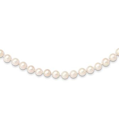 7-8 mm White Near Round Freshwater Cultured Pearl Necklace 14k Gold WPN070-28, MPN: WPN070-28, 8839…