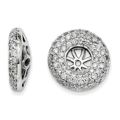 Diamond Earring Jackets 14k White Gold XJ202WAA, MPN: XJ202WAA, 883957308074