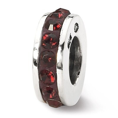 Jan Single Row Swarovski Elements Bead - Sterling Silver QRS1264JAN, MPN: QRS1264JAN, 883957302096