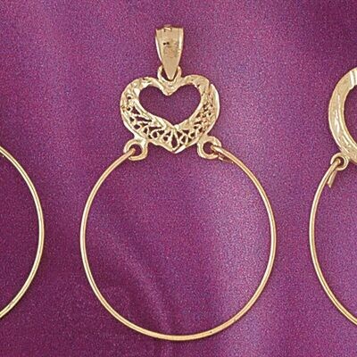 Dazzlers Jewelry Holder Pendant Necklace Charm Bracelet in Yellow, White or Rose Gold 4205, MPN: DZ…