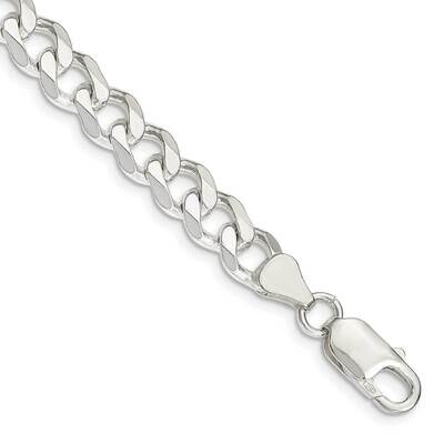 7.5mm Curb Chain 9 Inch Sterling Silver QCB200-9, MPN: QCB200-9, 191101769184